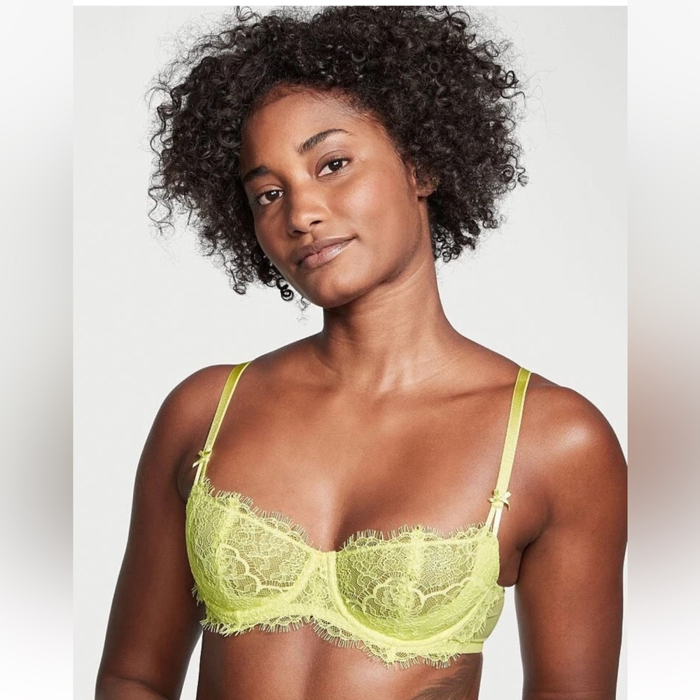 Lime Citron WICKED Dream Angels UPLIFT PushUp wo pad Victorias Secret UW Bra